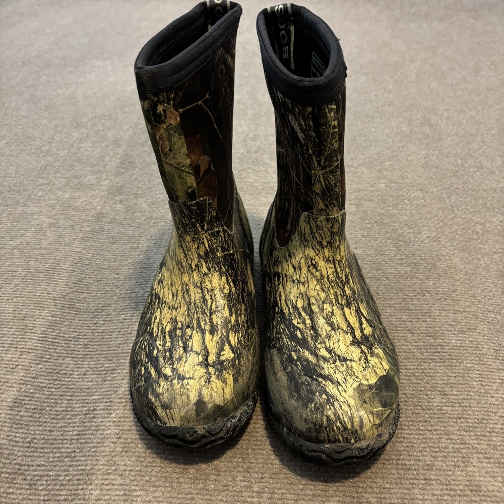 Bogs 30 Below Camo Boots Youth Size 4 Mossy Oak Mid Waterproof Hunting - Picture 4 of 10